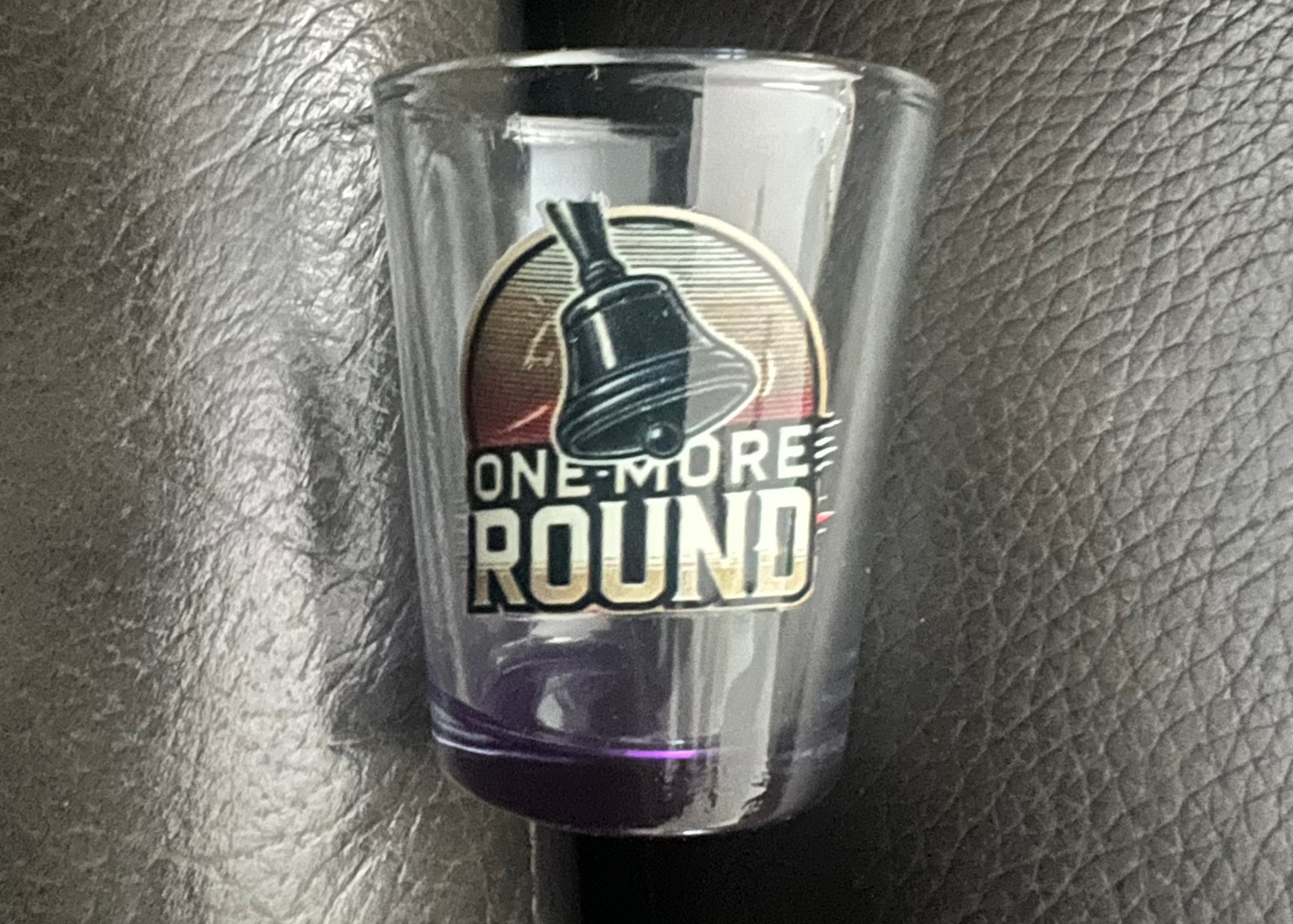 One More Round Shot Glass
