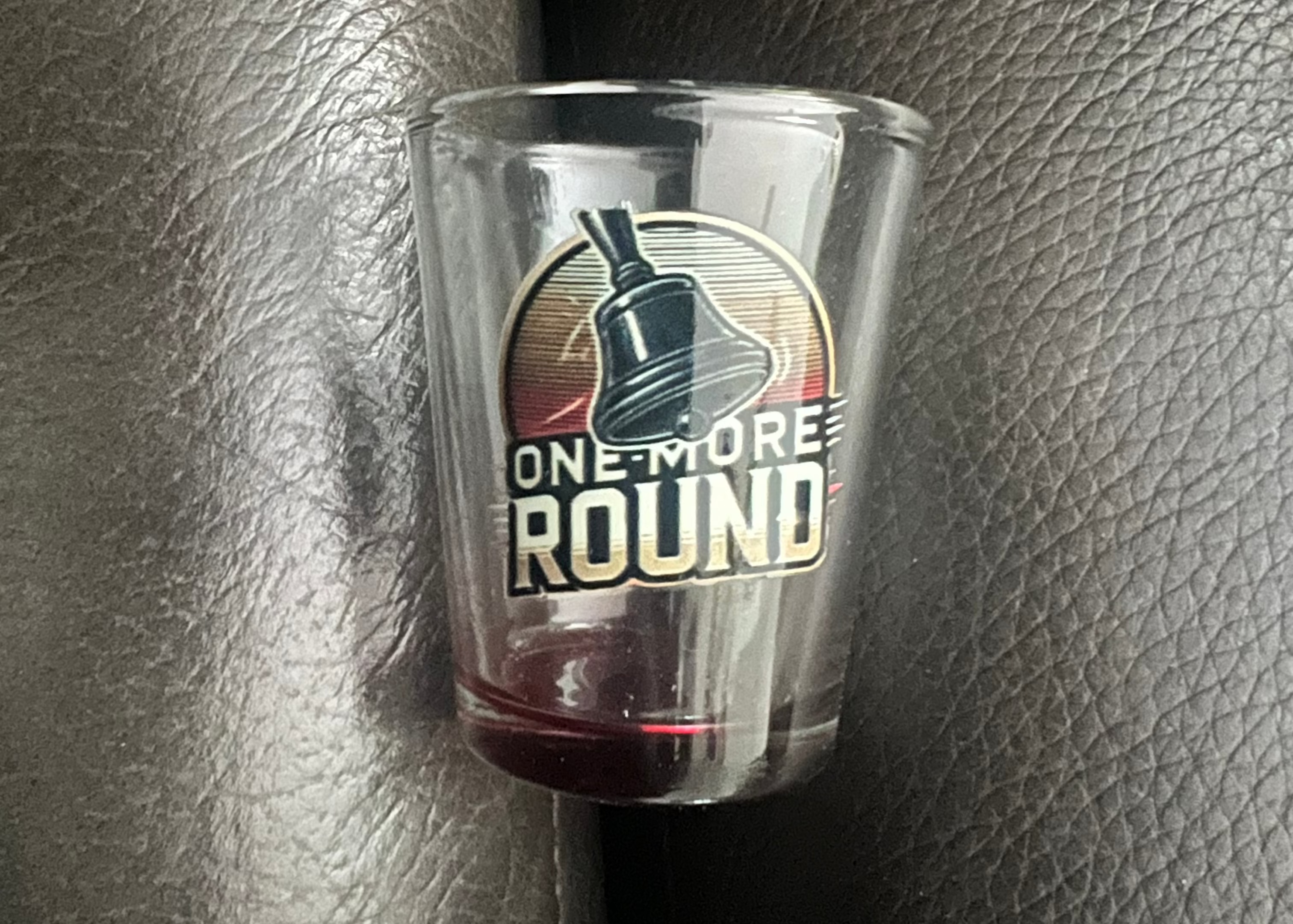 One More Round Shot Glass